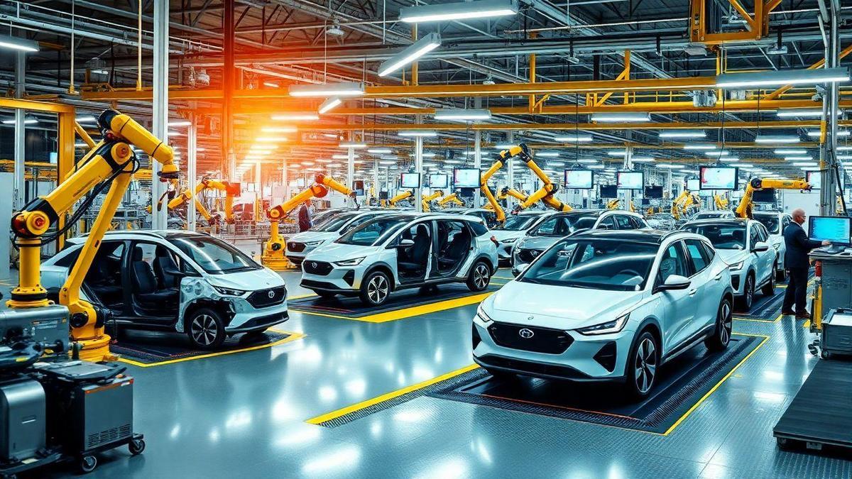 Automatización y desarrollo en la producción de vehículos eléctricos Automatización y desarrollo en la producción de vehículos eléctricos