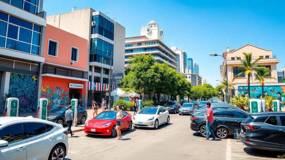 Infraestructura caótica: ¿cómo va la carga de coches eléctricos en América Latina?
